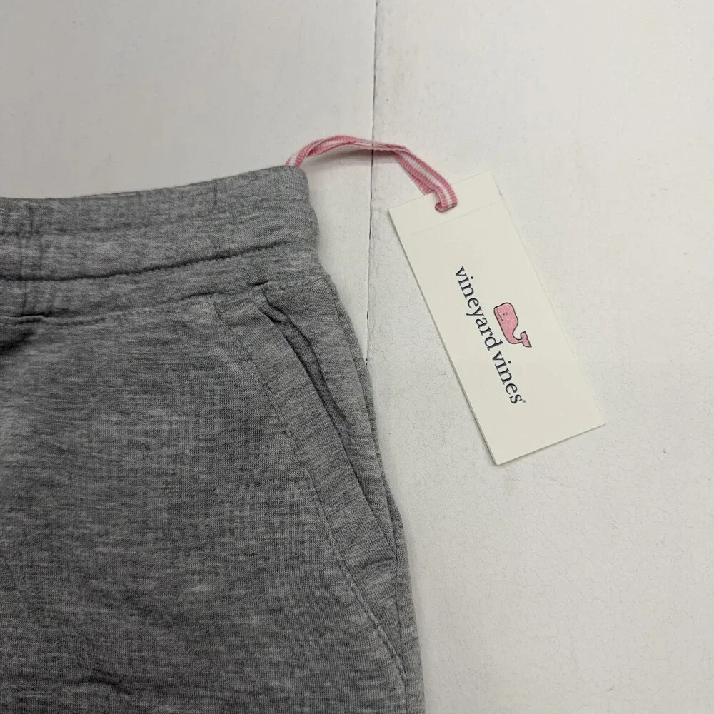 Vineyard Vines Sweatpants Girls 4T Gray Dreamlight Stripe Jogger Fleece Casual